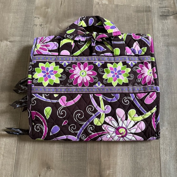 Vera Bradley Handbags - Vera Bradley Purple Punch Travel Organizer Hanging Clear Pockets Floral RETIRED